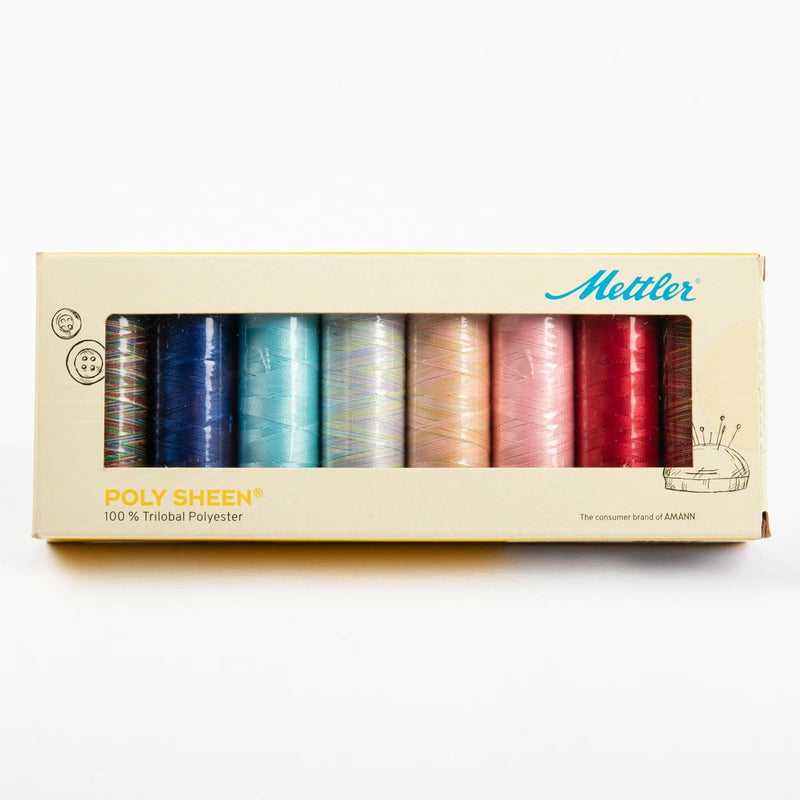 Beige Mettler Poly Sheen Thread Kit 8 Pack Sewing Threads