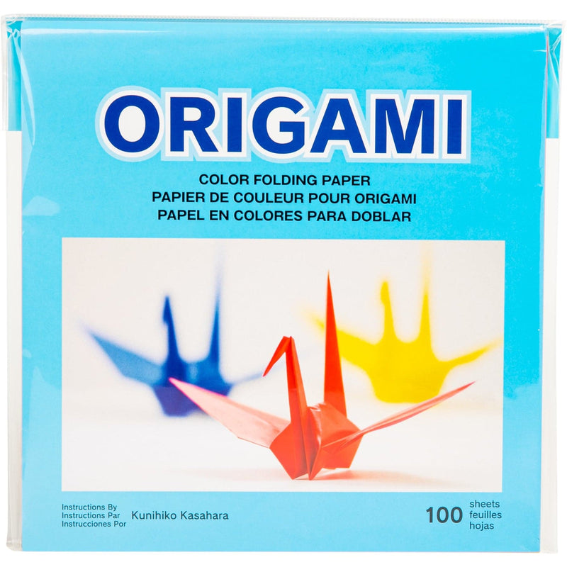 Turquoise Origami Paper 17.5cmX17.5cm 100/Pkg - Assorted Colours Origami