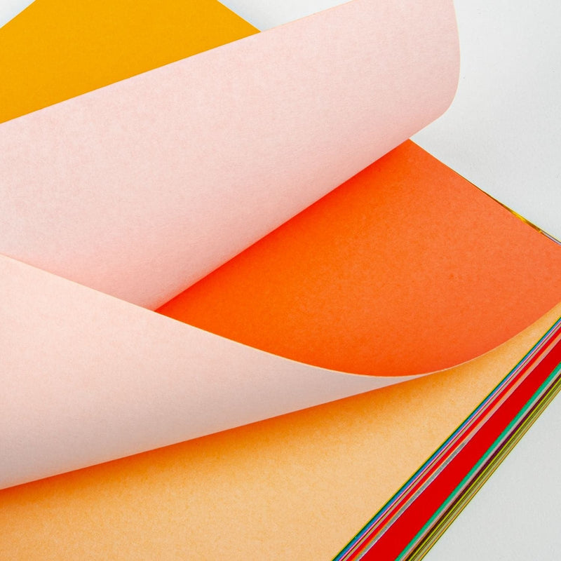 Orange Red Origami Paper 15cmX15cm 100/Pkg - Assorted Colours Origami