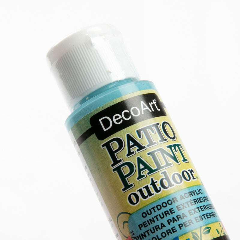 Black DecoArt Patio Paint 59ml Larkspur Blue Outdoor Paint