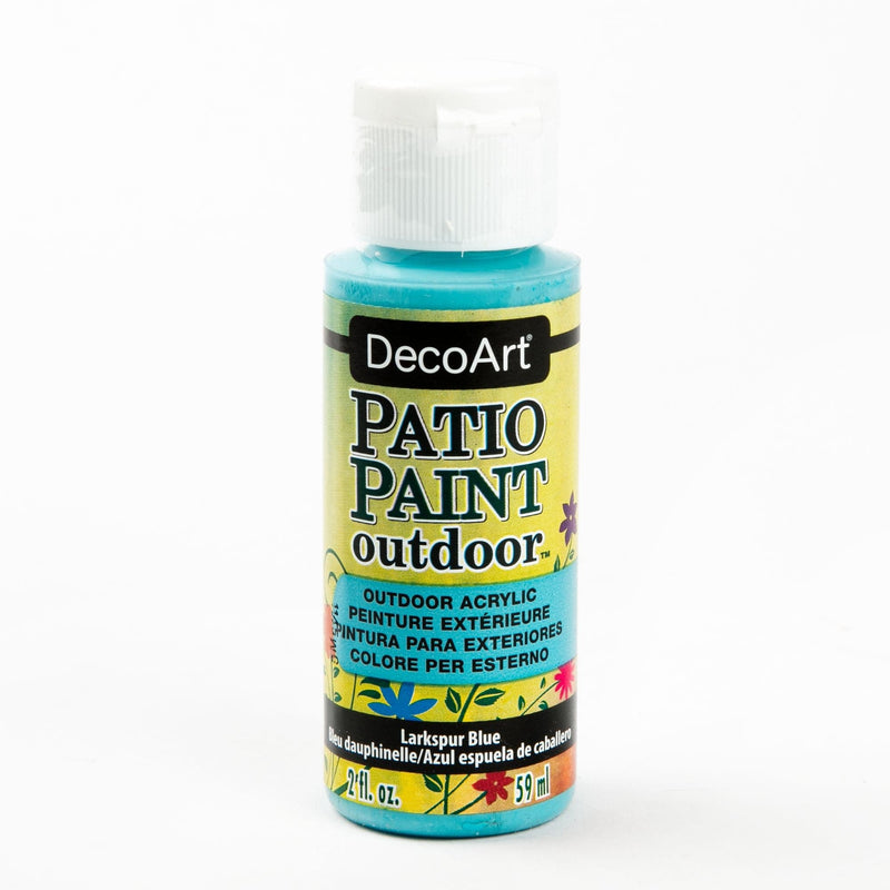 Dark Khaki DecoArt Patio Paint 59ml Larkspur Blue Outdoor Paint