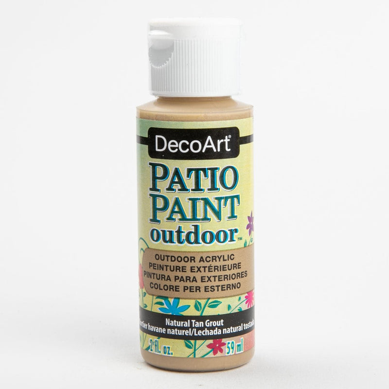 Gray DecoArt Patio Paint 59ml Natural Tan Grout Outdoor Paint