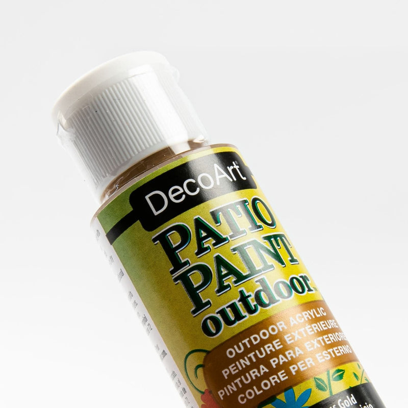 Olive Drab DecoArt Patio Paint 59ml Glorious Gold Outdoor Paint
