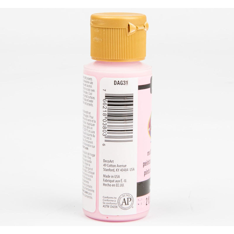 Misty Rose Americana Gloss Enamels Acrylic Paint 59ml - Baby Pink Glass and Ceramic Paint