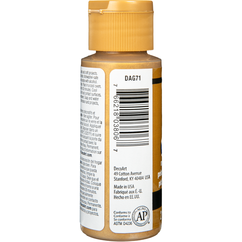 Beige Americana Gloss Enamels Acrylic Paint 59ml - Glorious Gold Glass and Ceramic Paint