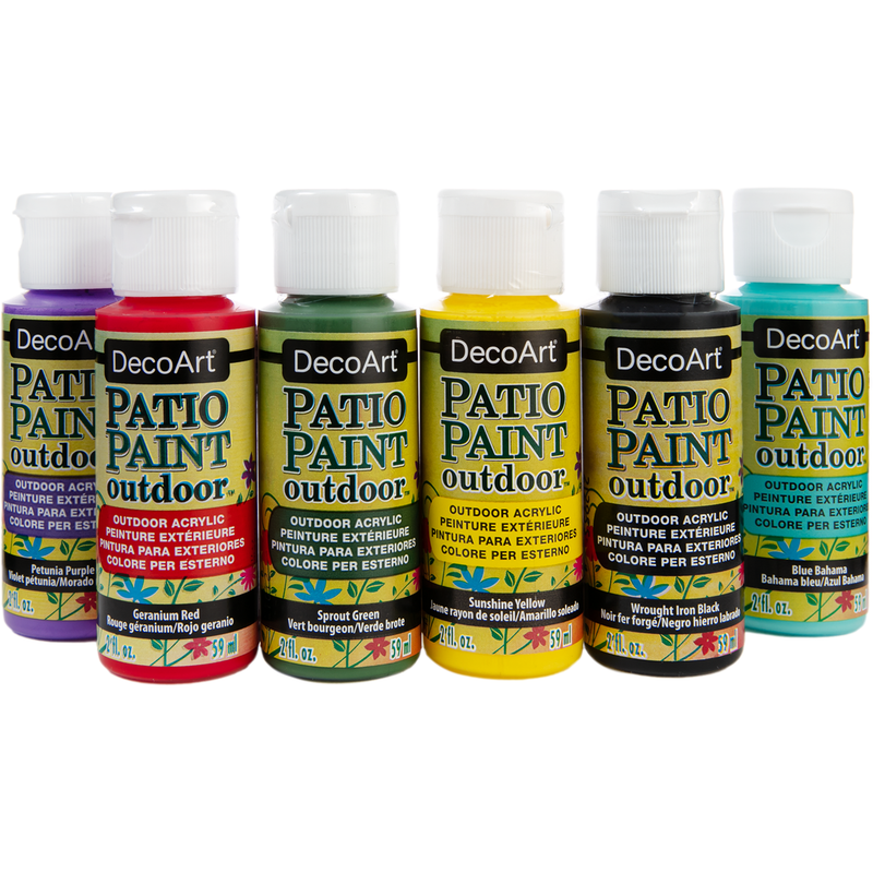 Dark Slate Gray DecoArt Patio Paint Value Pack 6/Pkg Outdoor Paint