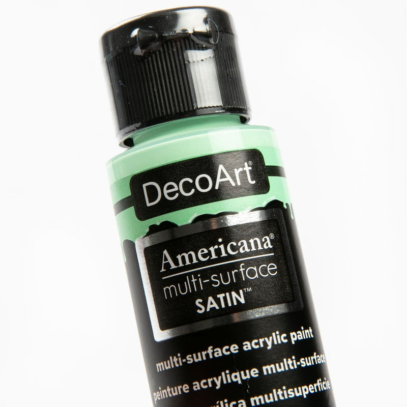 White Smoke Americana Multi-Surface Satin Acrylic Paint  59mL -Soft Jade Acrylic Paints