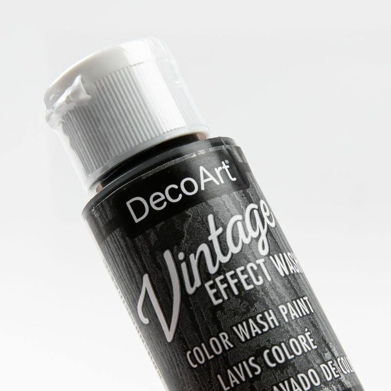 Black DecoArt Vintage Effect Wash Paint 59ml - Black Acrylic Paints