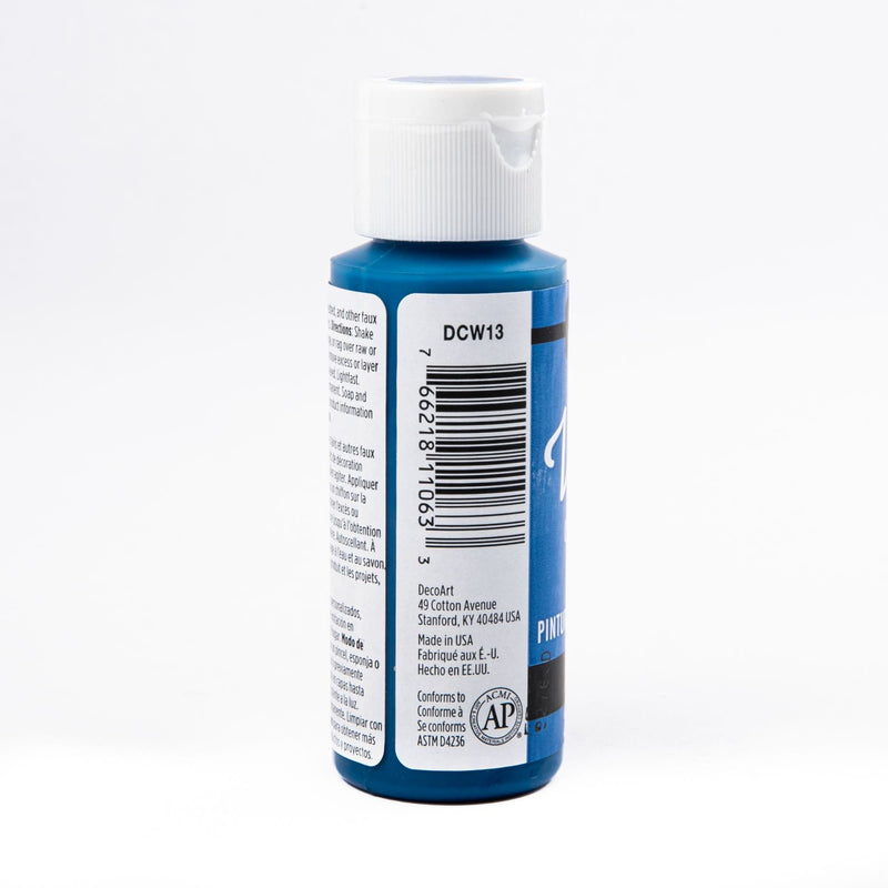 Steel Blue DecoArt Vintage Effect Wash Paint 59ml - Blue Acrylic Paints