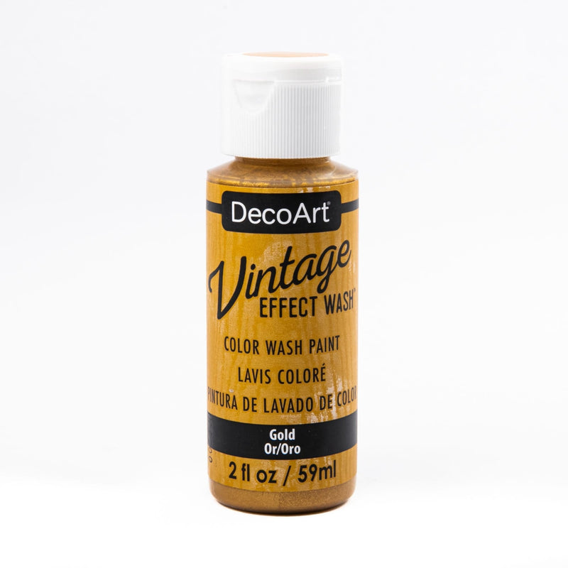 Sienna DecoArt Vintage Effect Wash Paint 59ml - Gold Acrylic Paints