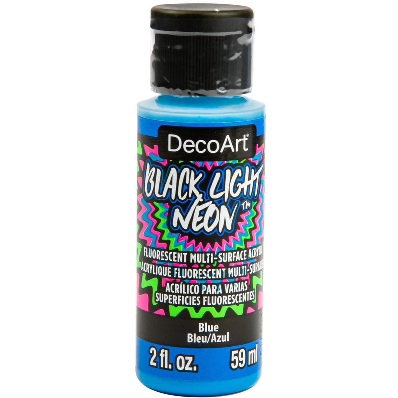 Lime Green DecoArt Black Light Neon Acrylic Paint 59ml - Blue Neon/UV and Black Light Paint