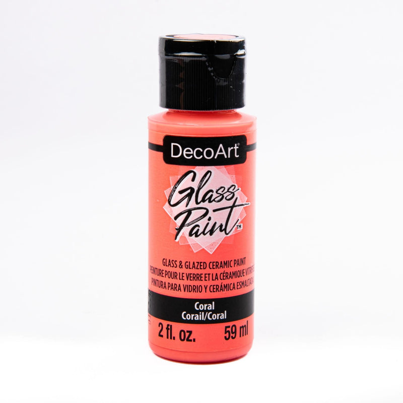 Salmon DecoArt Glass Paint 59ml Coral Glass and Ceramic Paint