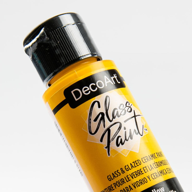 Dark Goldenrod DecoArt Glass Paint 59ml Yellow Glass and Ceramic Paint