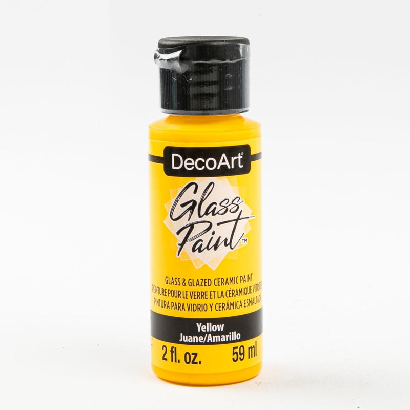 Gold DecoArt Glass Paint 59ml Yellow Glass and Ceramic Paint