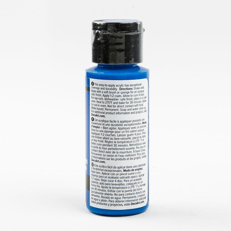 Gray DecoArt Glass Paint 59ml  Blue Glass and Ceramic Paint