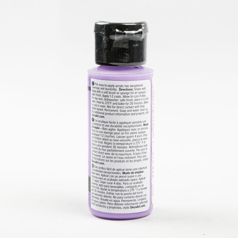 Gray DecoArt Glass Paint 59ml  Soft Violet Glass and Ceramic Paint