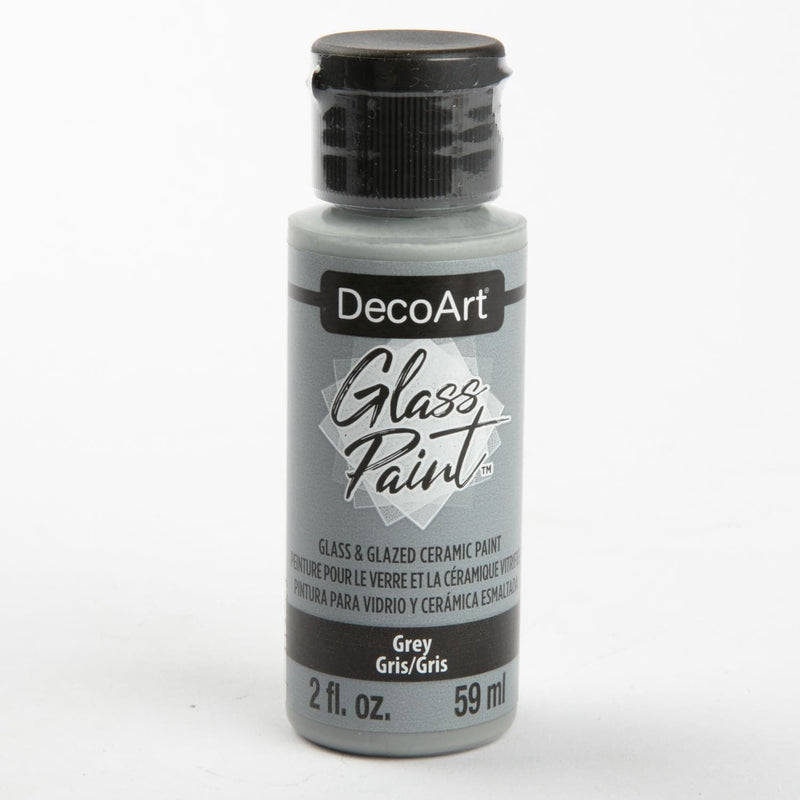 Gray DecoArt Glass Paint 59ml  Grey Glass and Ceramic Paint