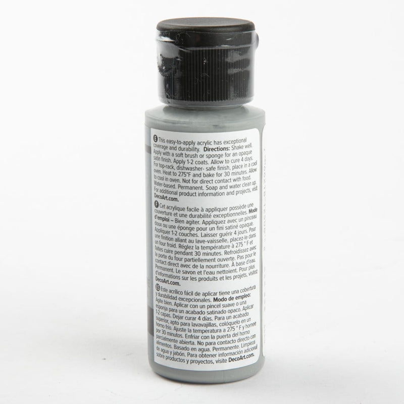 Gray DecoArt Glass Paint 59ml  Grey Glass and Ceramic Paint