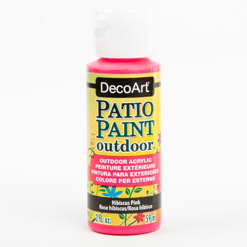 Light Goldenrod DecoArt Patio Paint 59ml Hibiscus Pink Outdoor Paint