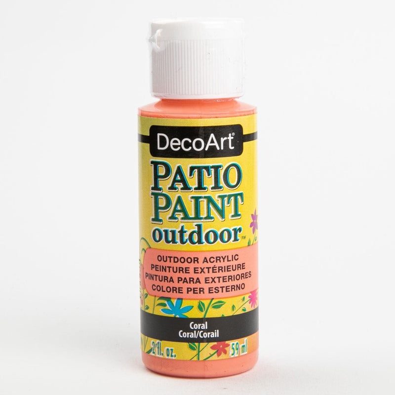 Goldenrod DecoArt Patio Paint 59ml Coral Outdoor Paint