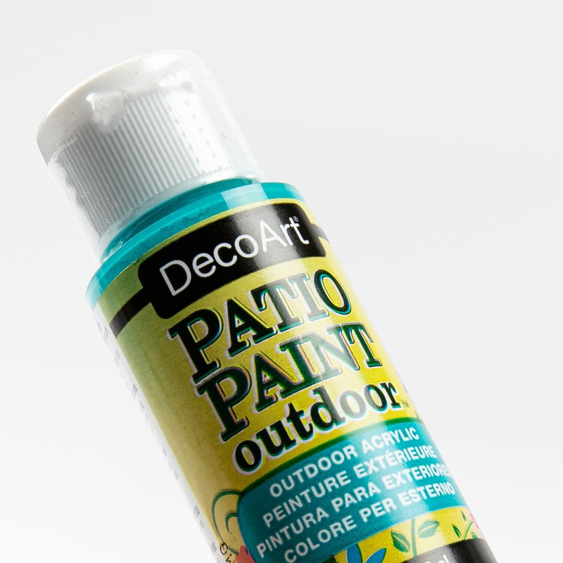 Olive Drab DecoArt Patio Paint 59ml Turkish Teal Outdoor Paint