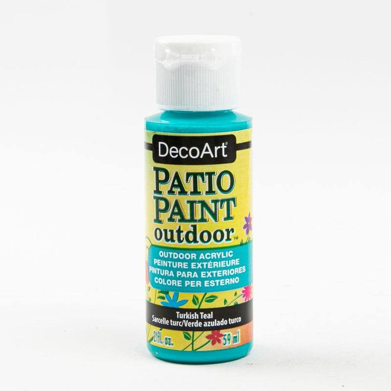 Light Goldenrod DecoArt Patio Paint 59ml Turkish Teal Outdoor Paint