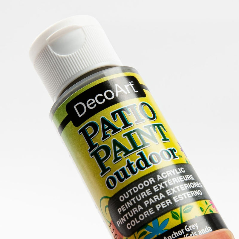 Olive Drab DecoArt Patio Paint 59ml Medium Grey Outdoor Paint