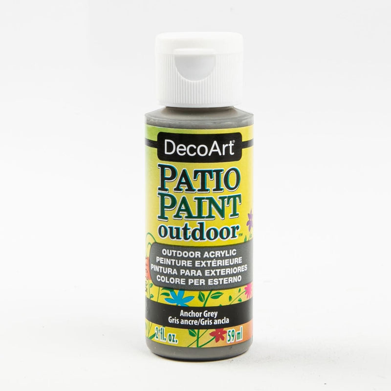 Dark Khaki DecoArt Patio Paint 59ml Medium Grey Outdoor Paint