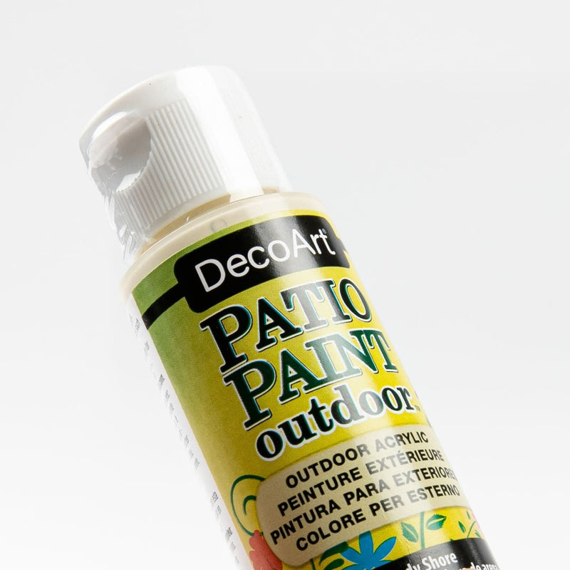 Olive Drab DecoArt Patio Paint 59ml Off White Outdoor Paint