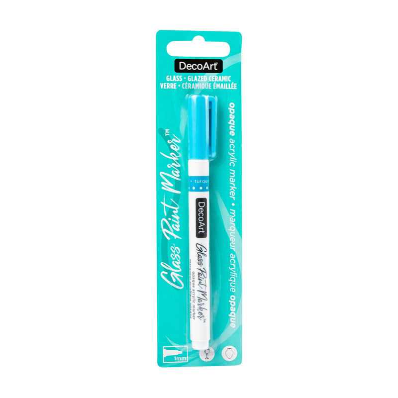 Lavender DecoArt Glass Paint Marker 1mm - Turquoise Pens and Markers
