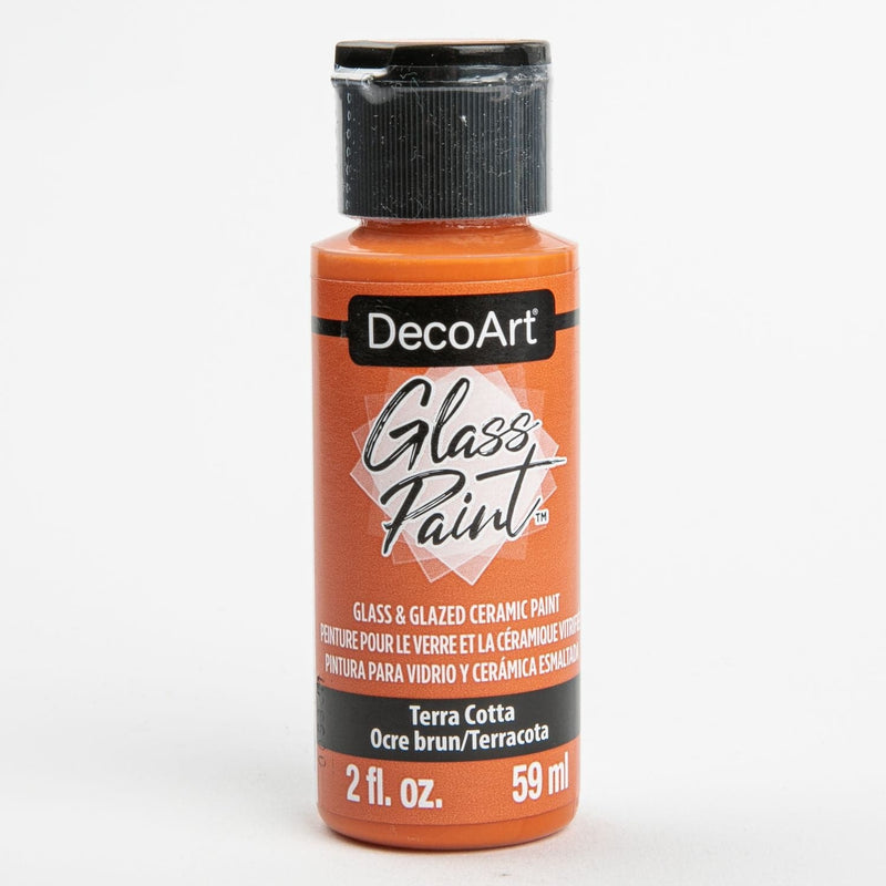 Sienna DecoArt Glass Paint 59ml Terracotta Glass and Ceramic Paint