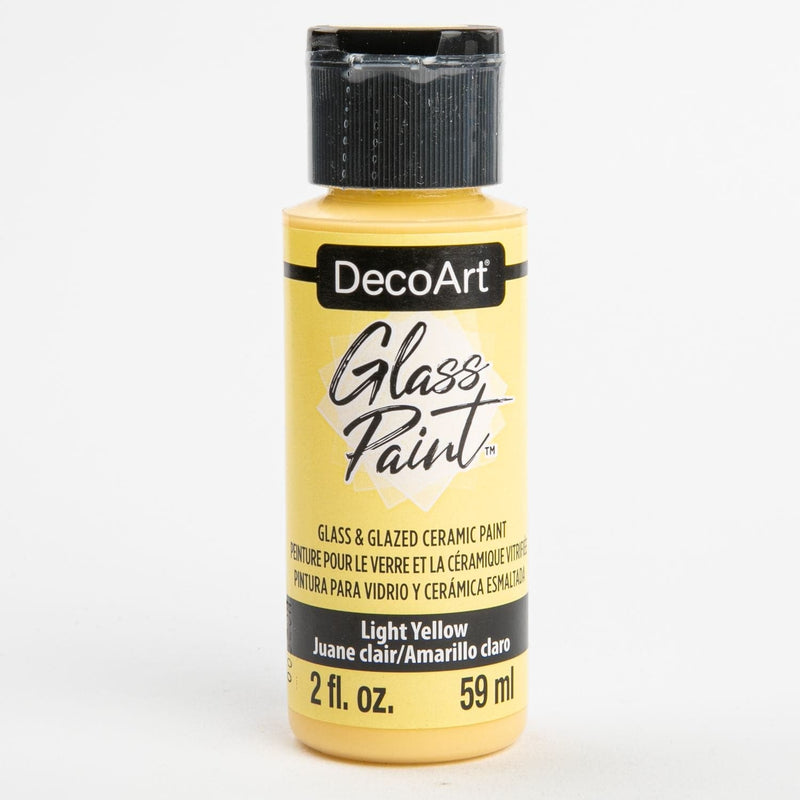 Light Goldenrod DecoArt Glass Paint 59ml Light Yellow Glass and Ceramic Paint