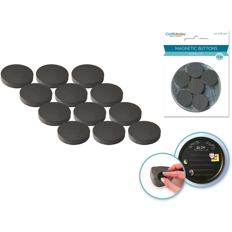 Dark Slate Gray Magnetic Buttons
18mm 12/Pkg Magnets
