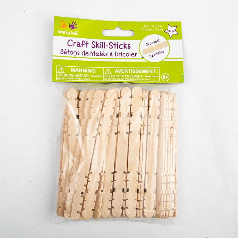 Bisque Natural Wood Craft Skill Sticks Pipe Cleaners