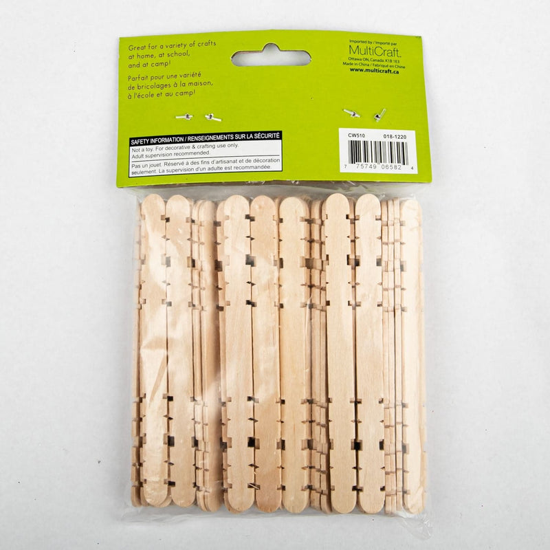 Tan Natural Wood Craft Skill Sticks Pipe Cleaners