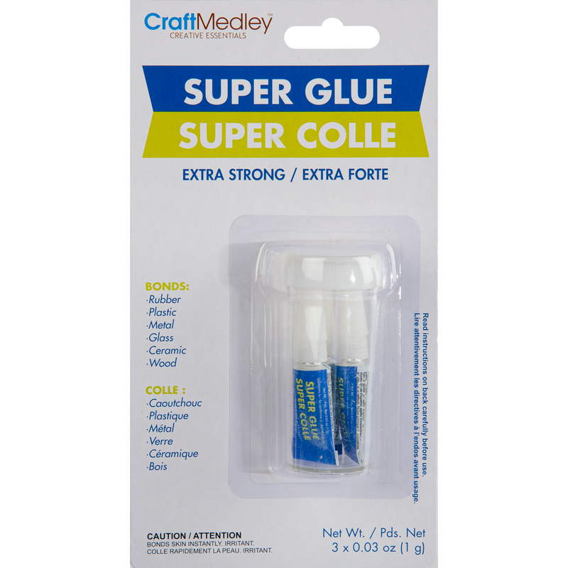 MultiCraft Craft Medley Super Glue Tubes in Safety CaseExtra Strong 3