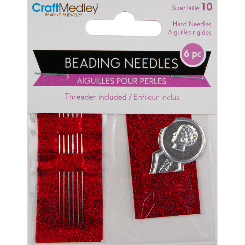 Gray MultiCraft Beading Jewellery Tool: Beading Needles-Hard