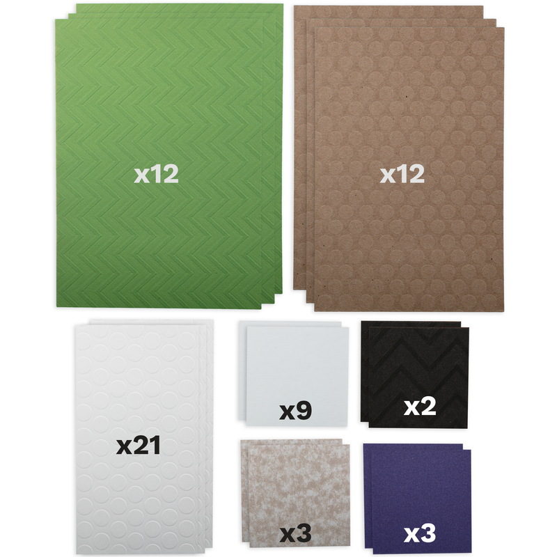 MultiCraft ScrapPack Textura Premium Cardstock Acid FreeAssorted Col