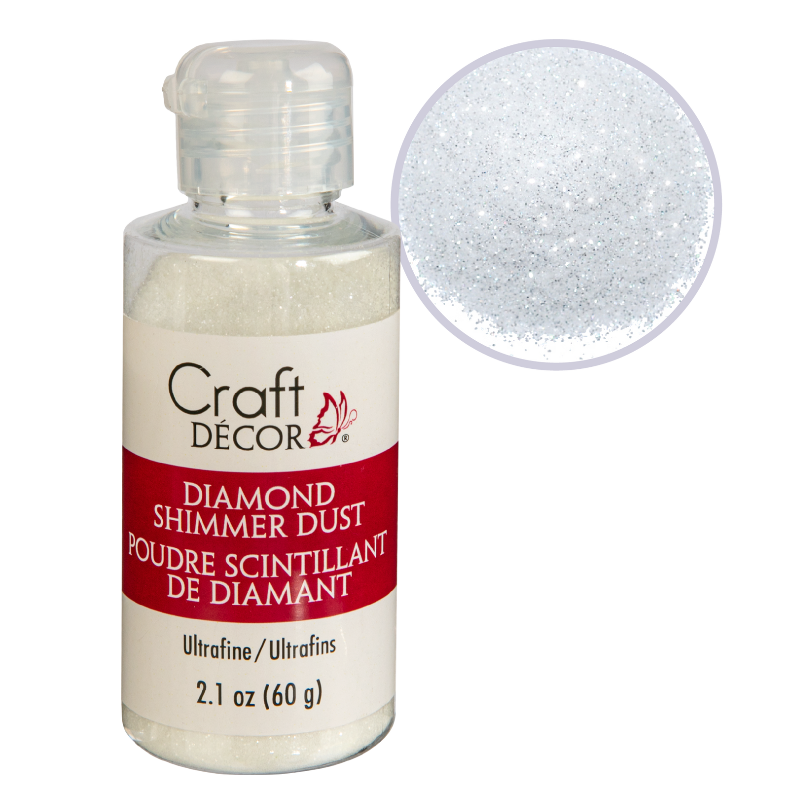 MultiCraft Glitter Craft Diamond Shimmer DustUltrafine 60g
