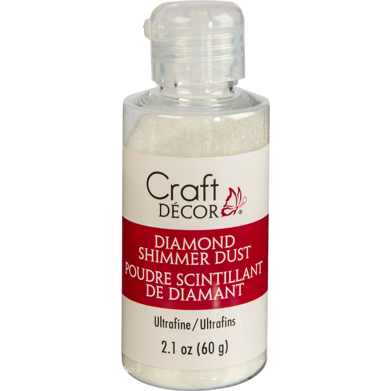 Light Gray MultiCraft Glitter Craft: Diamond Shimmer Dust-Ultrafine 60g Craft Basics