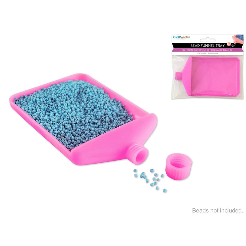 Orchid MultiCraft Beading Jewellery Tool: Bead Funnel Tray With Cap (12cm) Jewelry Making