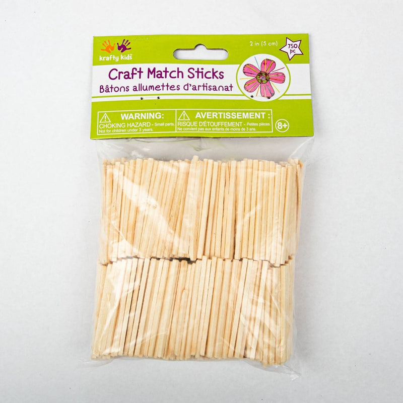 Wheat Craft Match Sticks 750 Pieces. Kids Wood Craft