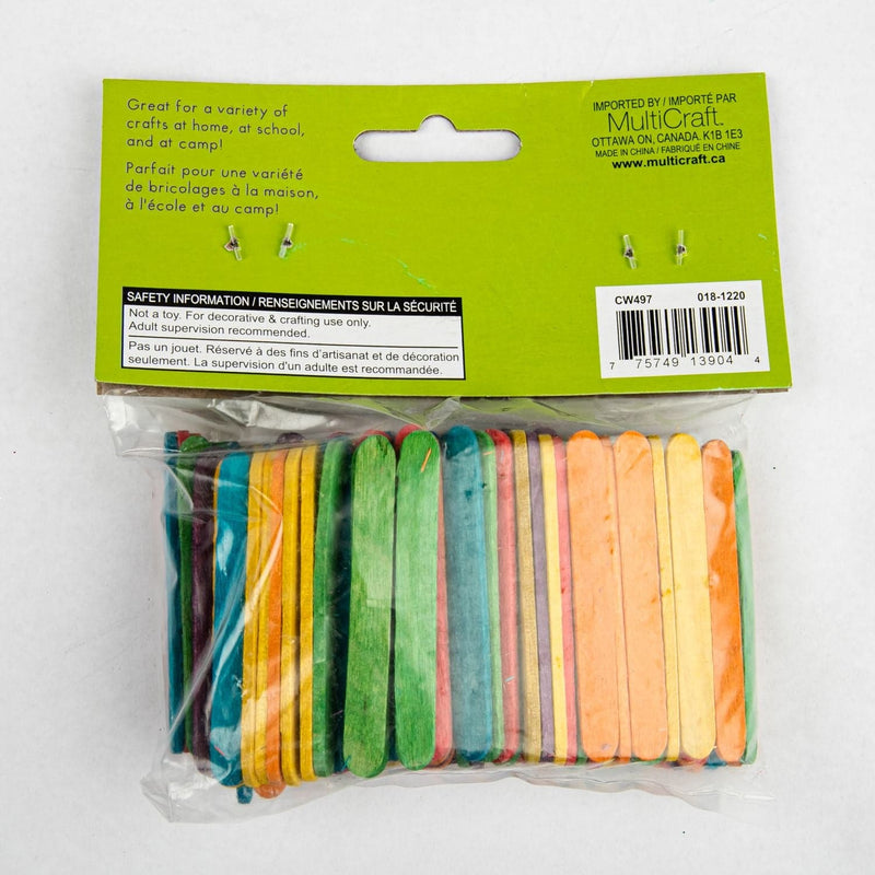 Yellow Green Mini Craft Sticks
Coloured 54mm 150/Pkg Kids Wood Craft