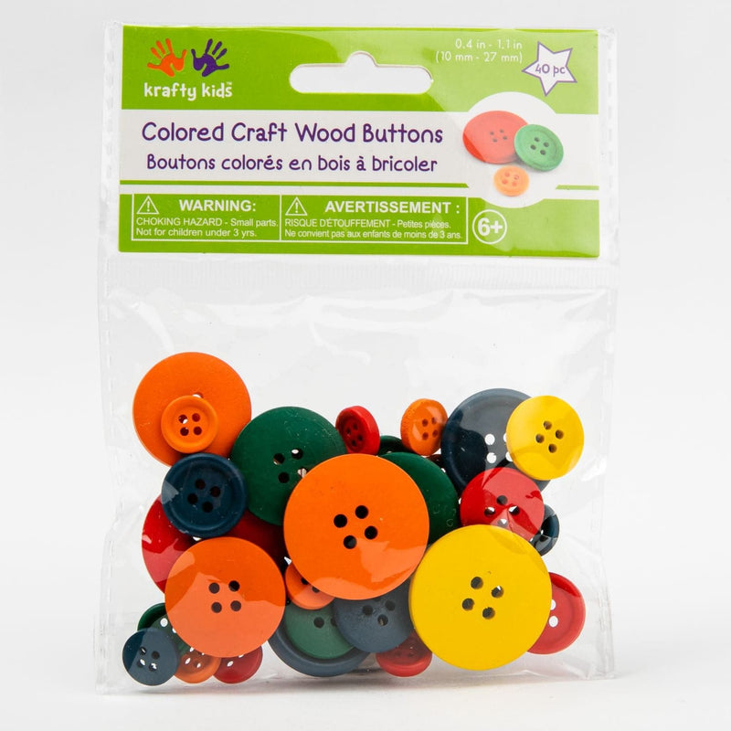 Beige Craftwood Craft Buttons Assorted 40/Pkg
Coloured Pipe Cleaners