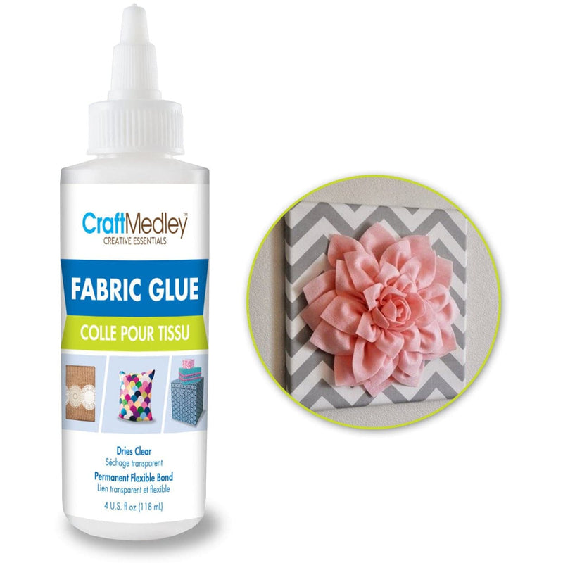 Light Gray MultiCraft Craft Medley Fabric Glue 113.4g Craft Basics