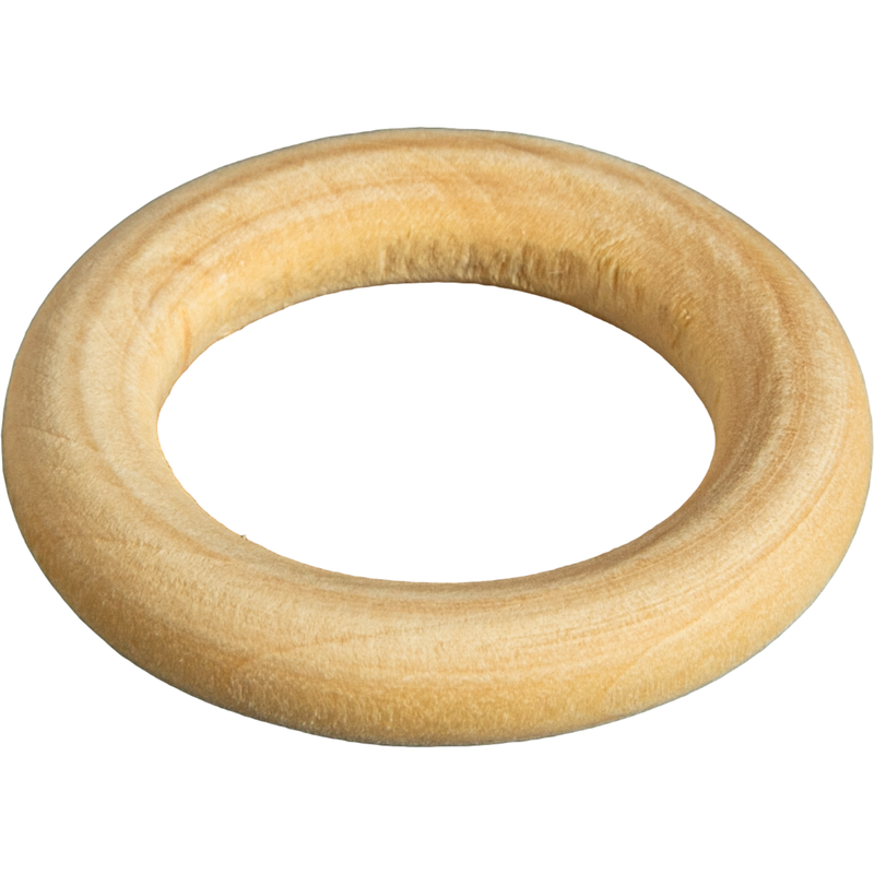 Tan MultiCraft Craftwood Rings-Natural 35mm (9 Piece) Woodcraft