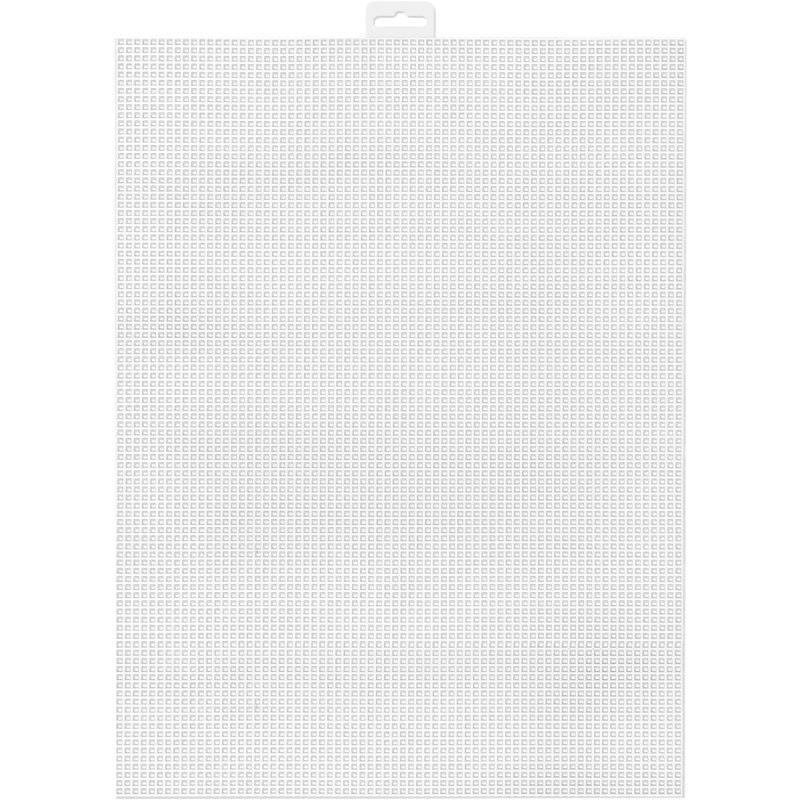 White Smoke MultiCraft Plastic Canvas 7 Mesh-White 26.7x34.3cm Needlework