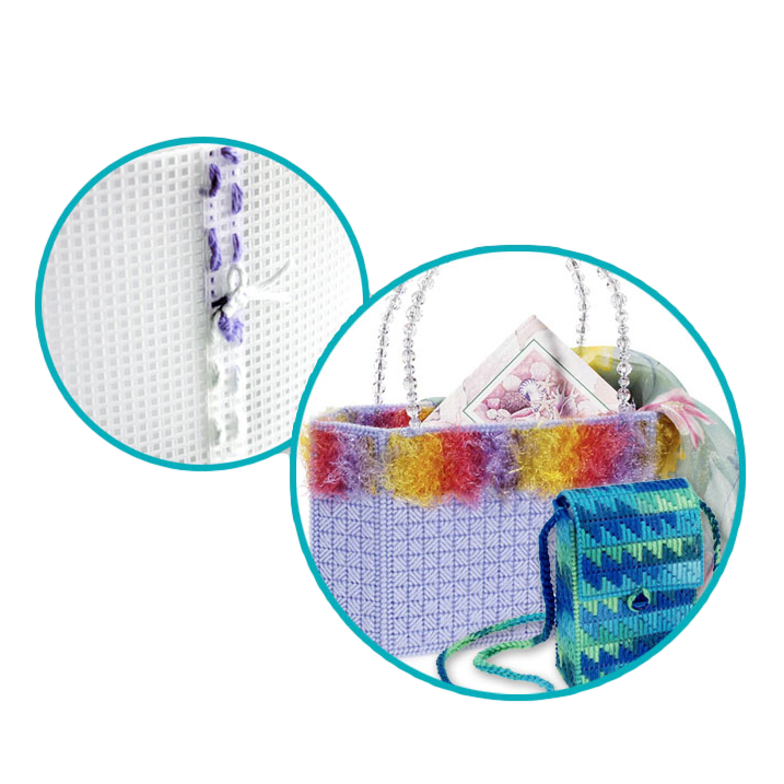 Light Gray MultiCraft Plastic Canvas 7 Mesh-White 26.7x34.3cm Needlework