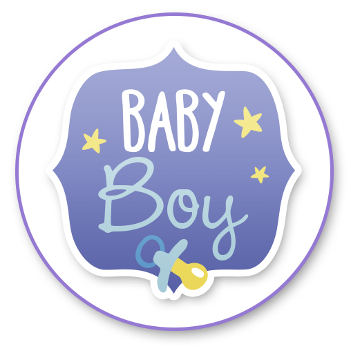 Medium Purple MultiCraft Paper Craft Sticker: Classic Themes 'Clear' Photo Safe-Baby Boy 12.7x30.5cm Paper Craft