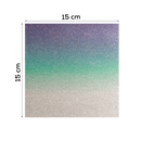 Dark Gray MultiCraft Scrapbook Paper: Glam Glitter Cardstock-Ombre Pastel 15.2x15.2cm, 190gsm, 6 Colours (12 Sheets) Paper Craft
